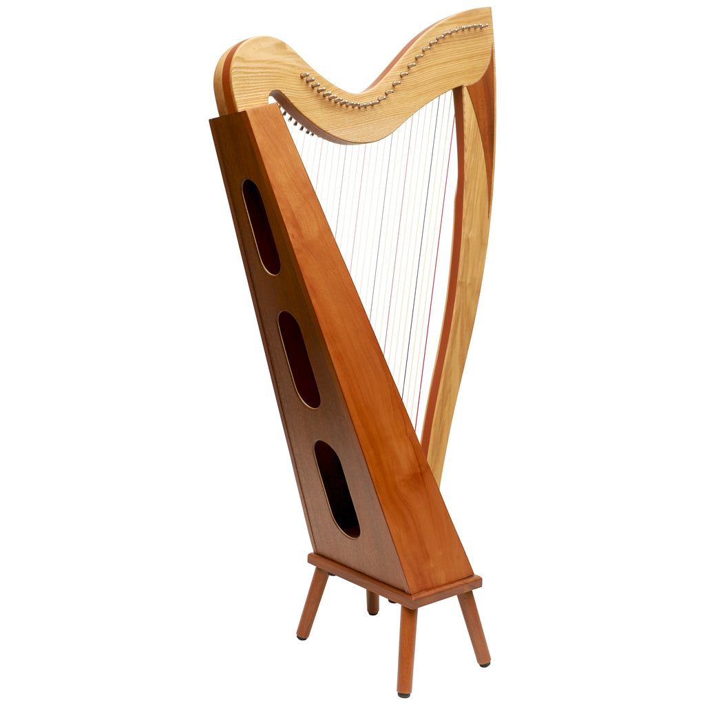 McHugh Atlas Harp 29 String Ash and Mahogany Squareback