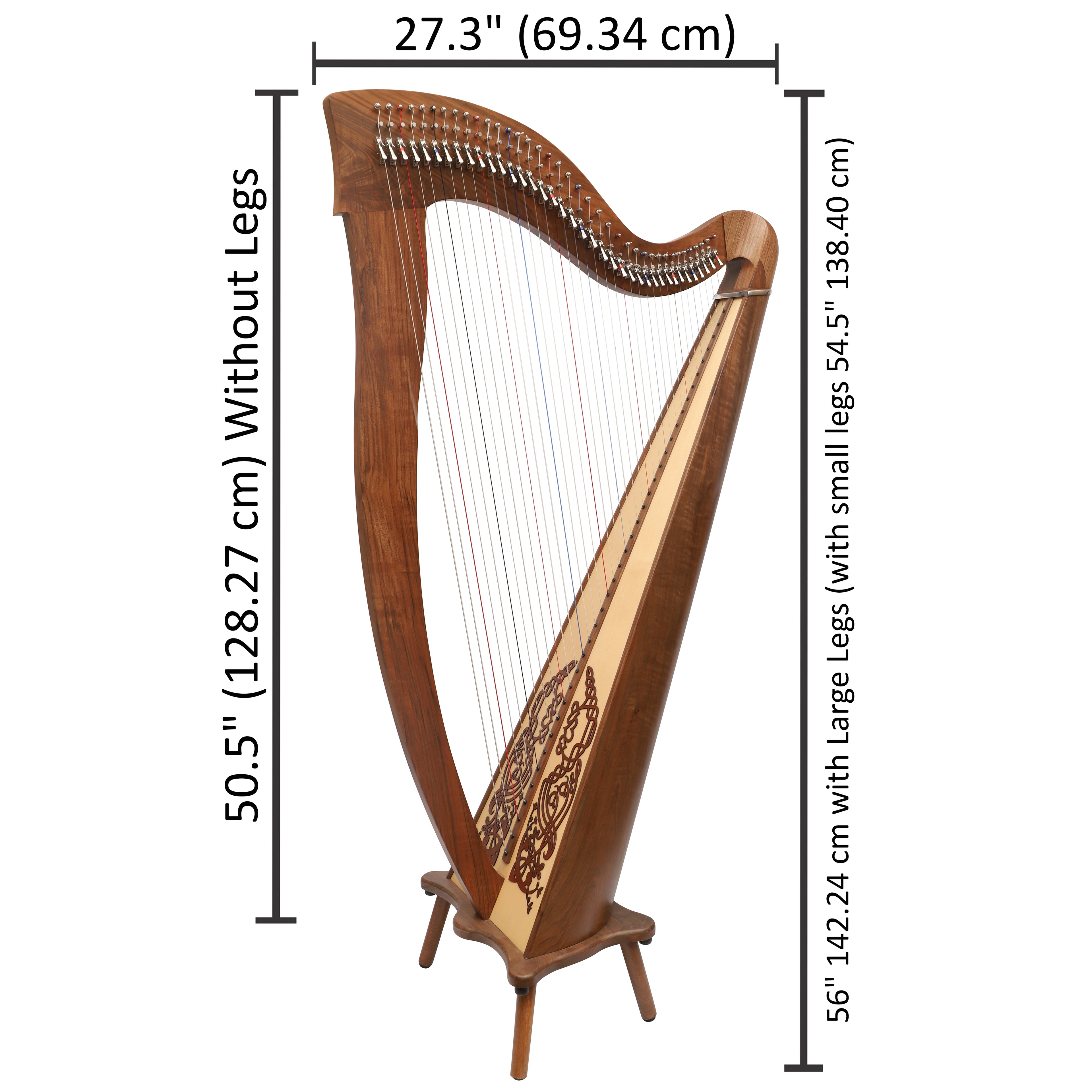 Mchugh Ayra Harp 38 Strings Walnut