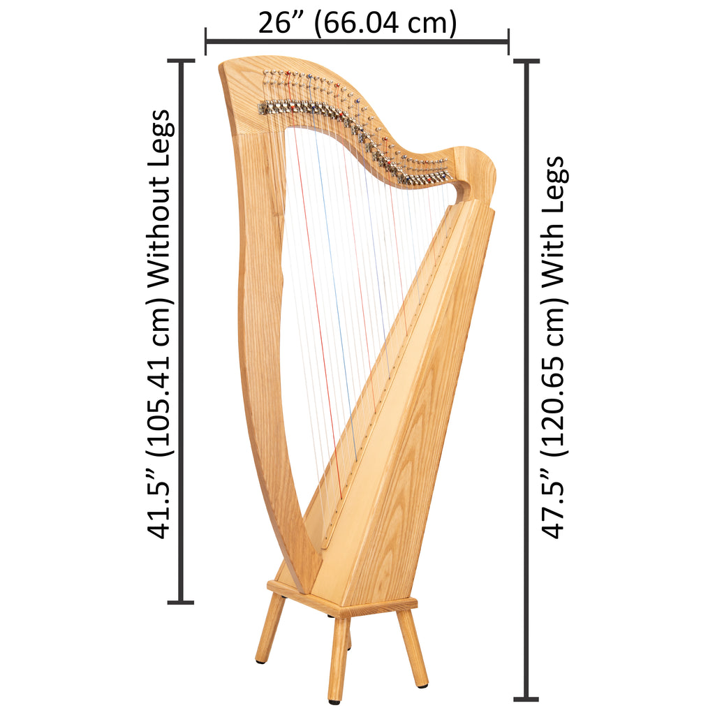 29 String McHugh Harp Square Back