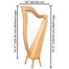 29 String McHugh Harp Square Back