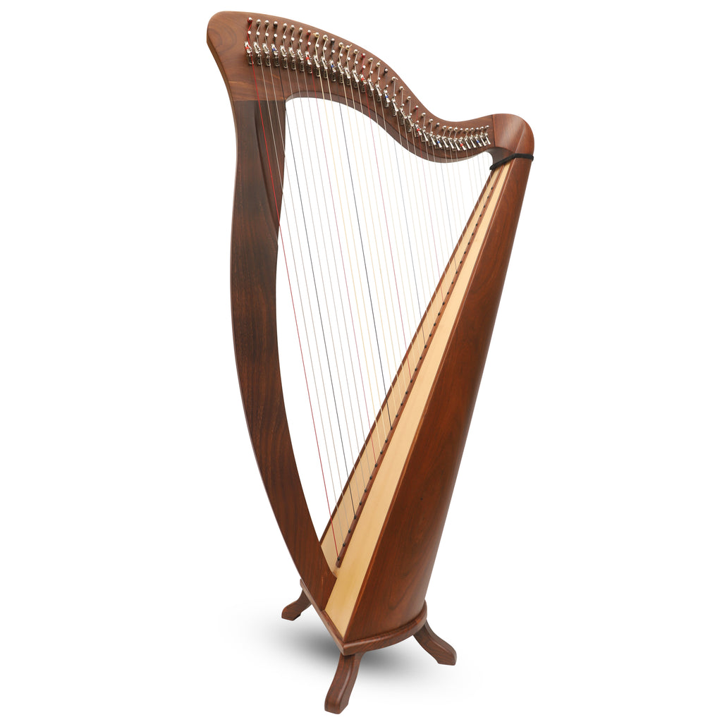 McHugh Harp 34 Strings Rosewood Round back