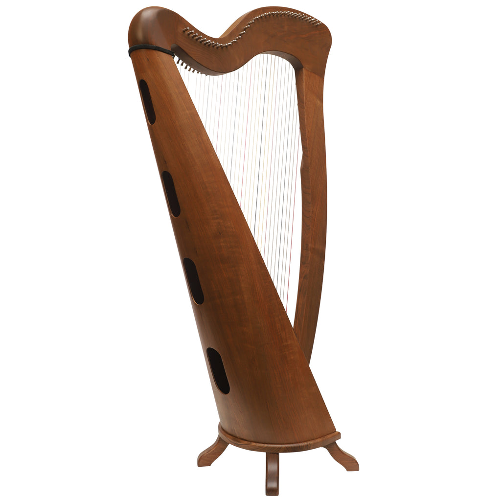 McHugh Harp 34 Strings Walnut Wood Round back
