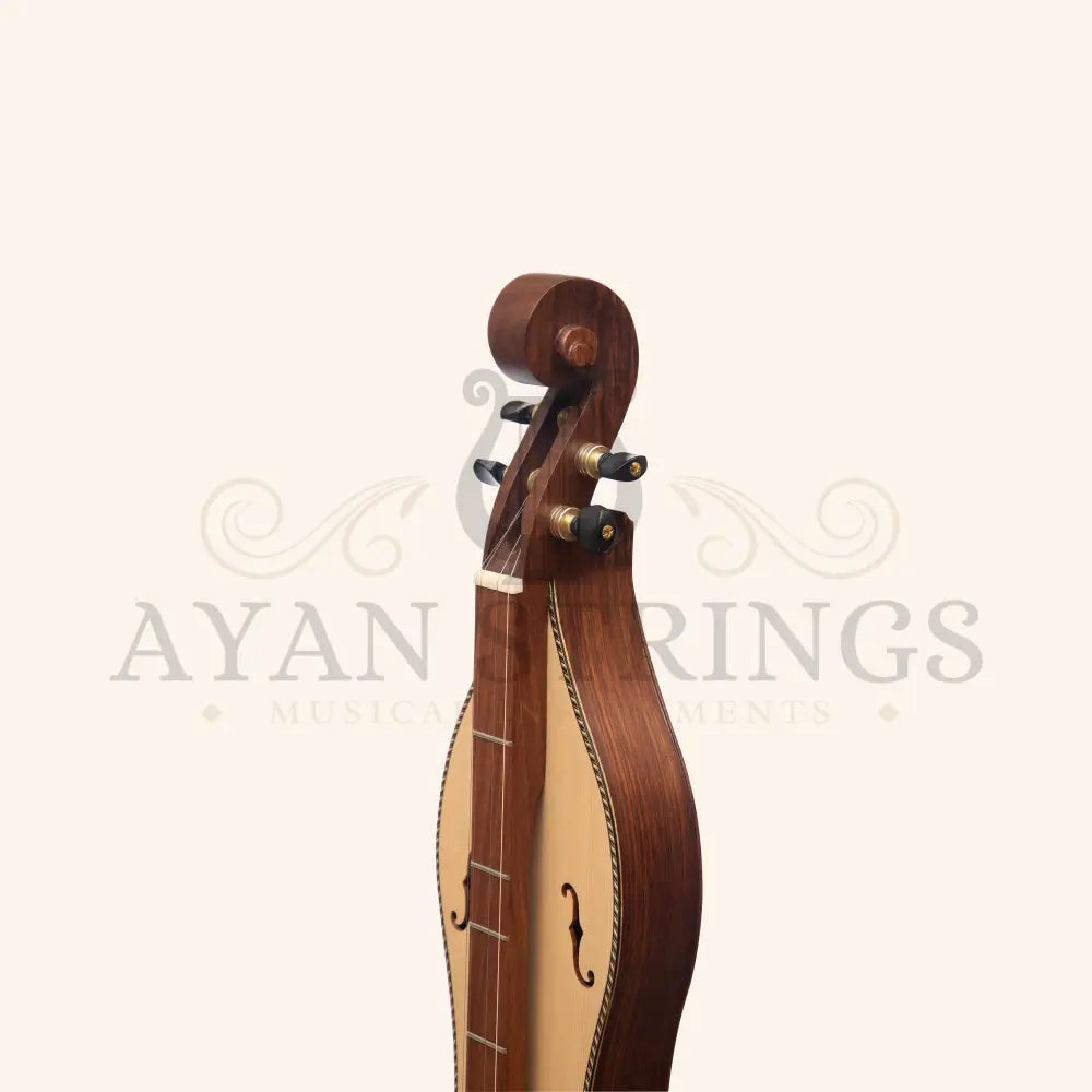 Mountain Dulcimer 4 String F-Hole Rosewood With Purfling - Stringed Instruments