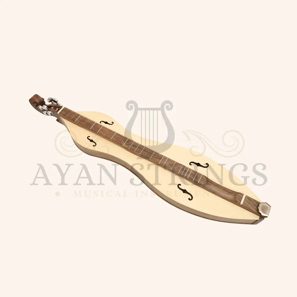 Mountain Dulcimer 4 String F-Hole Walnut with Nickel Finish Hardware - Stringed Instruments