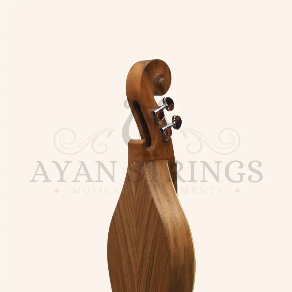 Mountain Dulcimer 4 String F-Hole Walnut with Nickel Finish Hardware - Stringed Instruments