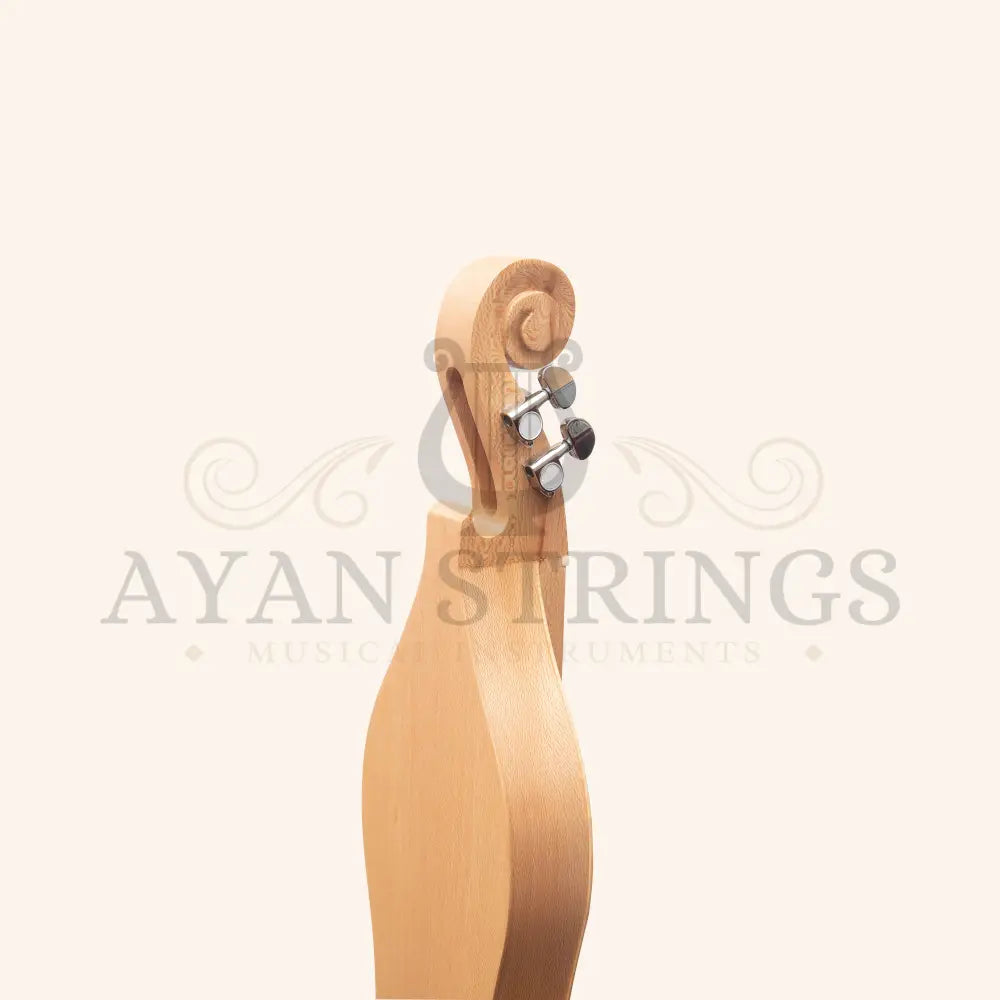Mountain Dulcimer 4 String Knotwork Scroll Lacewood with Nickel Finish Hardware - Stringed Instruments