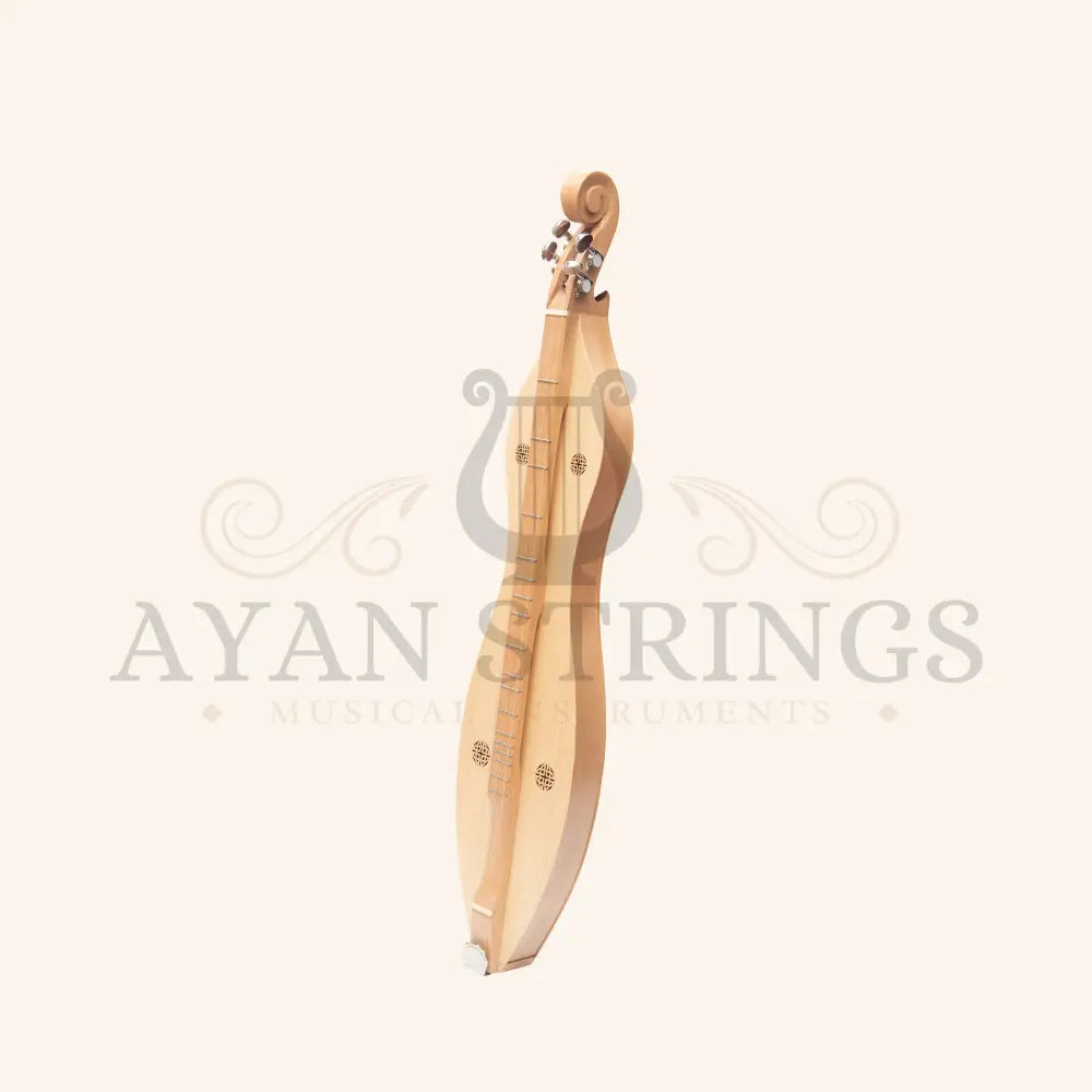 Mountain Dulcimer 4 String Knotwork Scroll Lacewood with Nickel Finish Hardware - Stringed Instruments