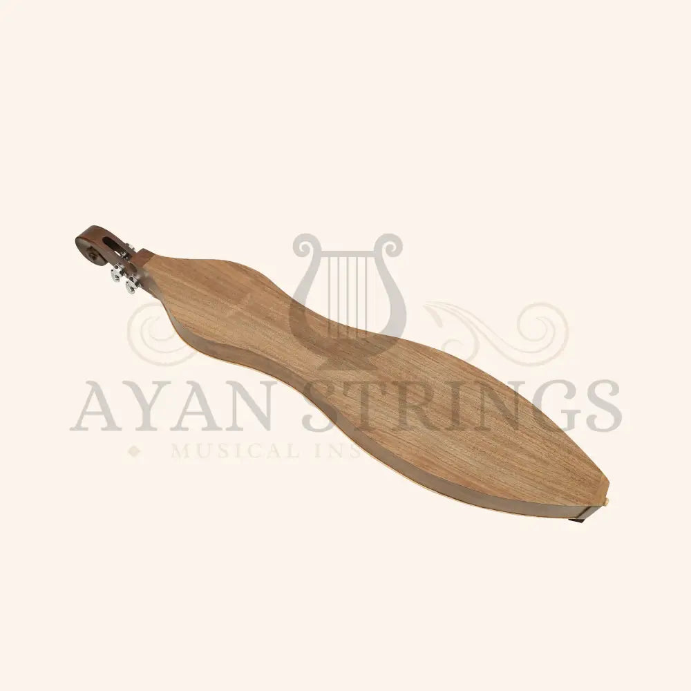 Mountain Dulcimer 4 String Knotwork Scroll Walnut with Nickel Finish Hardware - Stringed Instruments