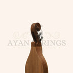 Mountain Dulcimer 4 String Knotwork Scroll Walnut with Nickel Finish Hardware - Stringed Instruments