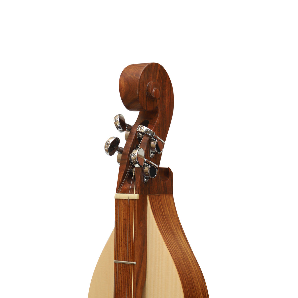 Mountain Dulcimer 4 String  F-Hole Rosewood With Nickel Finish Hardware