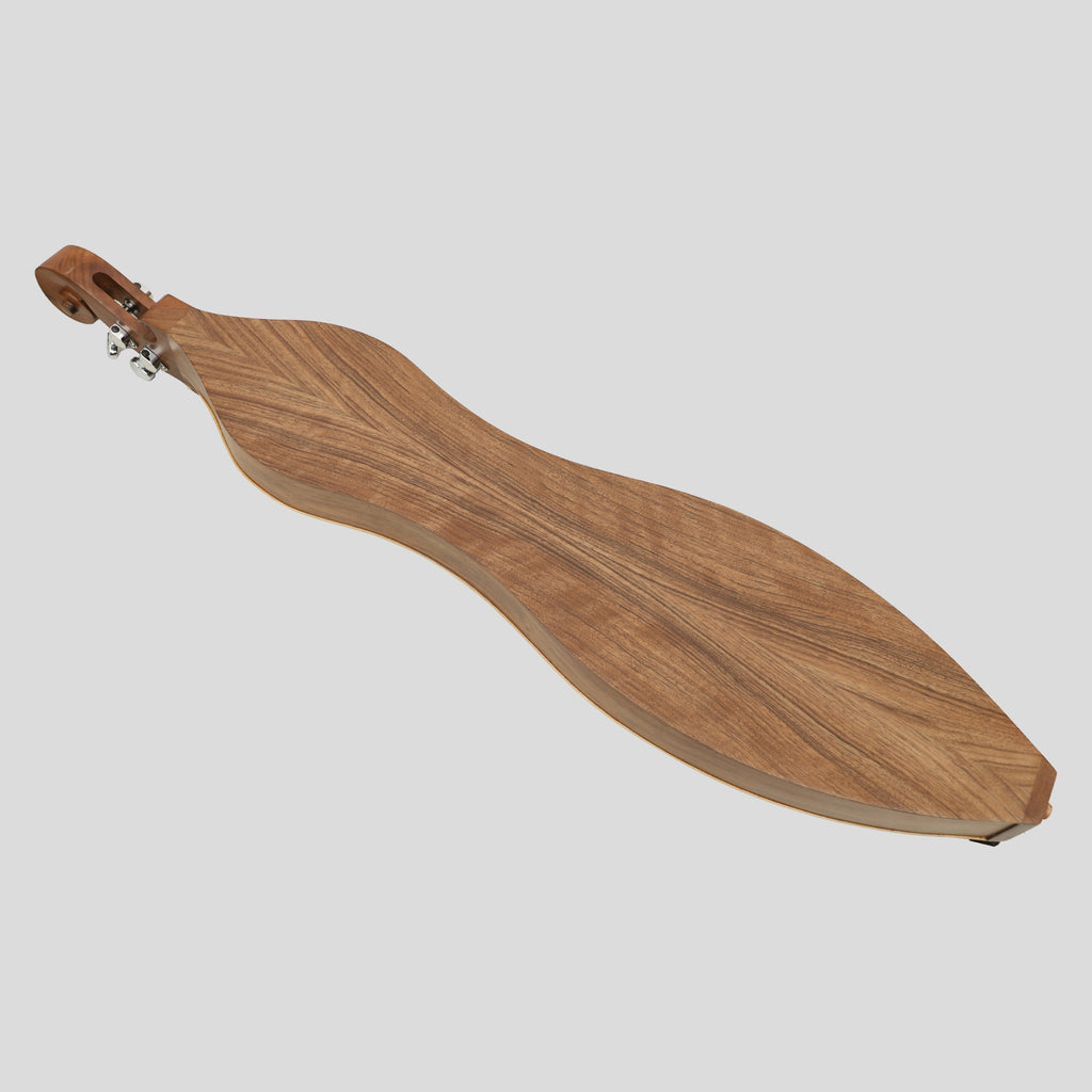 Mountain Dulcimer 4 String  F-Hole Walnut with Nickel Finish Hardware