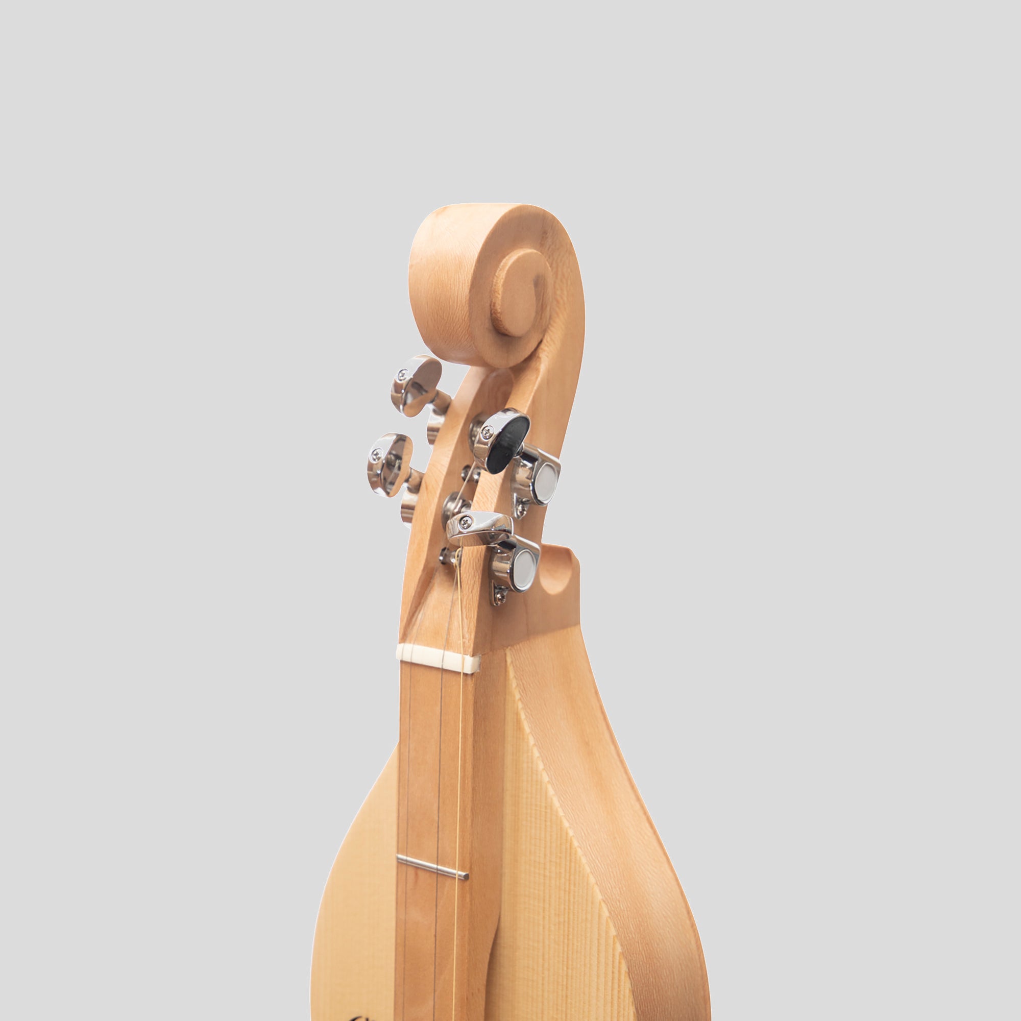 Mountain Dulcimer 4 String F-Hole Lacewood With Nickel Finish Hardware
