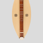 Muzikkon Mountain Dulcimer, 4 Strings Knotwork Scroll R-W Silver Gear