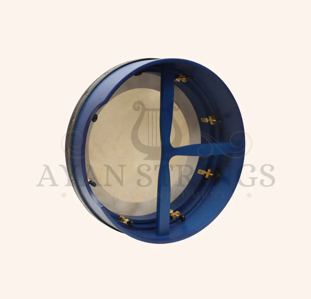 Muzikkon 14”x5’’ (35.5x12.5 cm) Premium Celtic Irish Bodhran With Easy Tune System Deep Rim T- Bar & Taped Finish