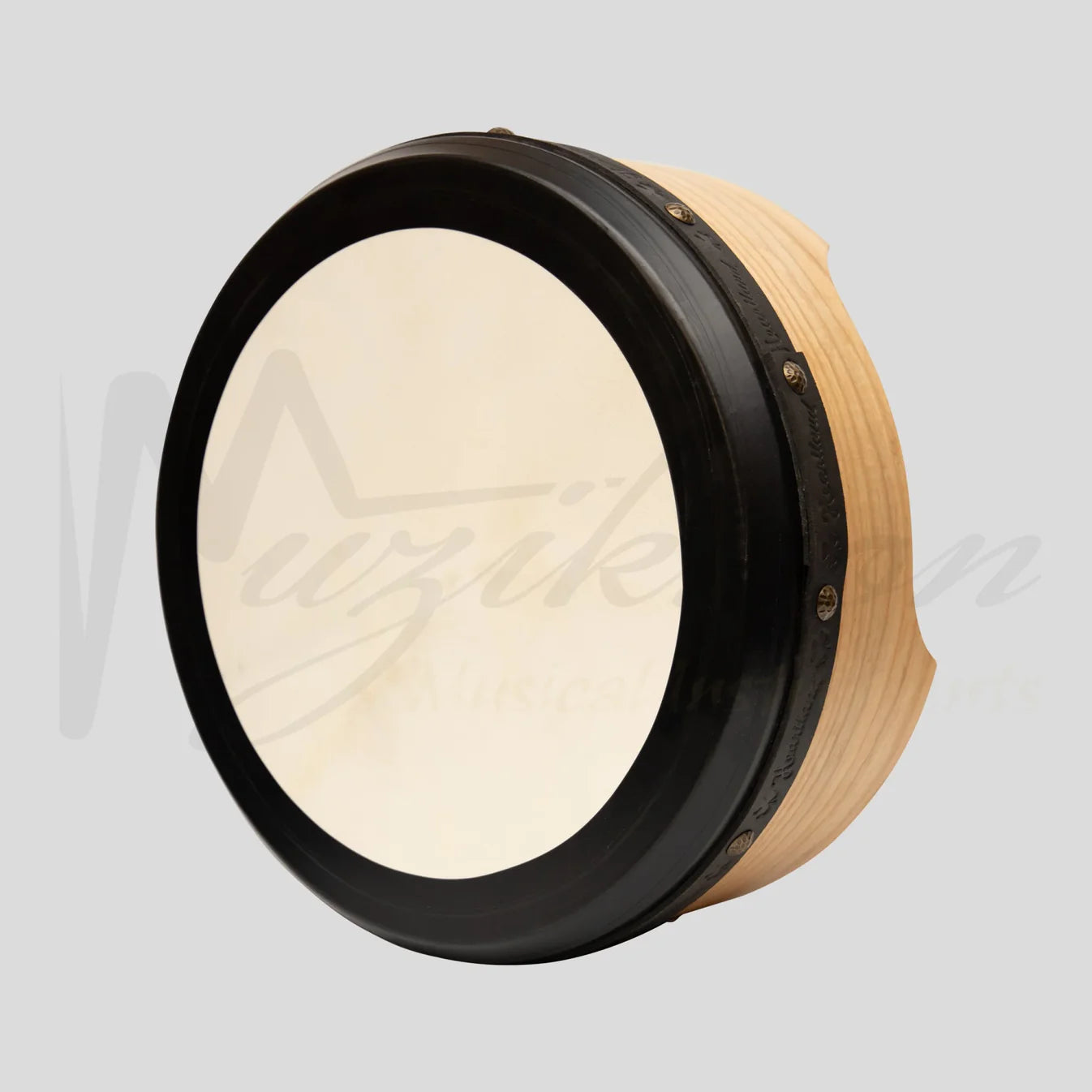 Muzikkon 14"x6" Premium Celtic Irish Bodhran with Easy Tune System Deep Rim T-BAR & Taped Finish