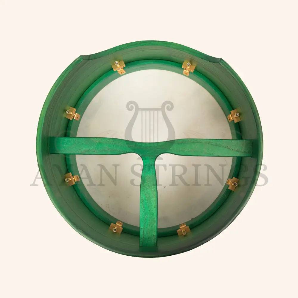 Muzikkon 14’’X6’’ Heartland Tunable Irish Bodhran Drum Deep Rim with T-BAR & Taped Finish Deep Tune - Bodhrans