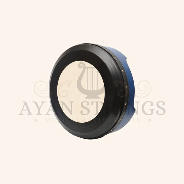 Muzikkon 15”x5’’ (38x12.5 cm) Premium Celtic Irish Bodhran With Easy Tune System Deep Rim T- Bar & Taped Finish - Blue
