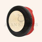 Muzikkon 15”x5’’ (38x12.5 cm) Premium Celtic Irish Bodhran With Easy Tune System Deep Rim T- Bar & Taped Finish - Red