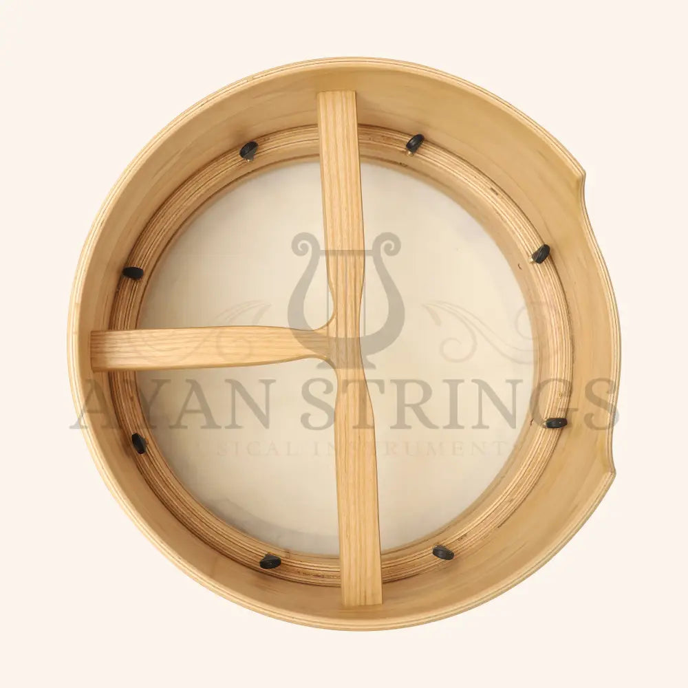 Muzikkon 15”x6’’ Premium Celtic Irish Bodhran with Easy Tune System Deep Rim T-BAR & Taped Finish - Bodhrans