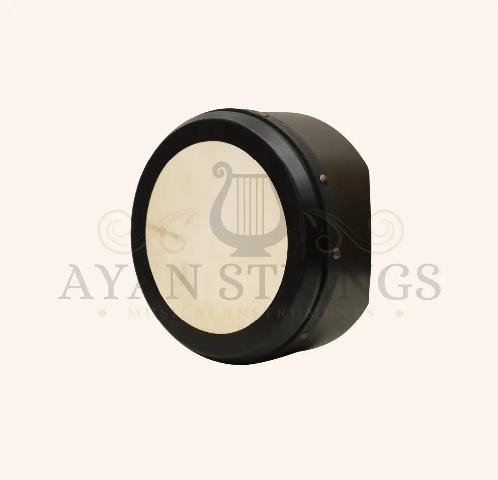 Muzikkon 15”x6’’ Premium Celtic Irish Bodhran with Easy Tune System Deep Rim T-BAR & Taped Finish - Ebony - Bodhrans