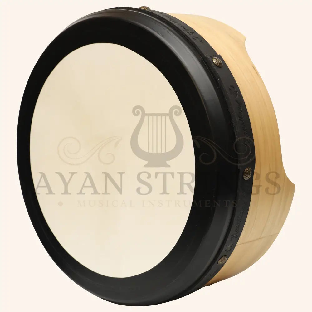 Muzikkon 15”x6’’ Premium Celtic Irish Bodhran with Easy Tune System Deep Rim T-BAR & Taped Finish - Maple - Bodhrans