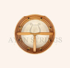 Muzikkon 16”x5’’ (40.5x12.5 Cm) Premium Celtic Irish Bodhran With Easy Tune System Deep Rim T- Bar & Taped Finish