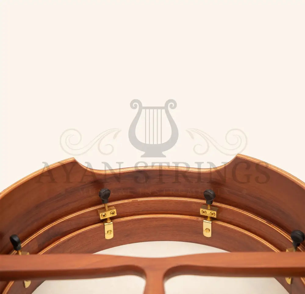 Muzikkon 16”x5’’ (40.5x12.5 Cm) Premium Celtic Irish Bodhran With Easy Tune System Deep Rim T- Bar & Taped Finish