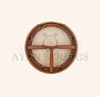 Muzikkon 16”x5’’ (40.5x12.5 Cm) Premium Celtic Irish Bodhran With Easy Tune System Deep Rim T- Bar & Taped Finish