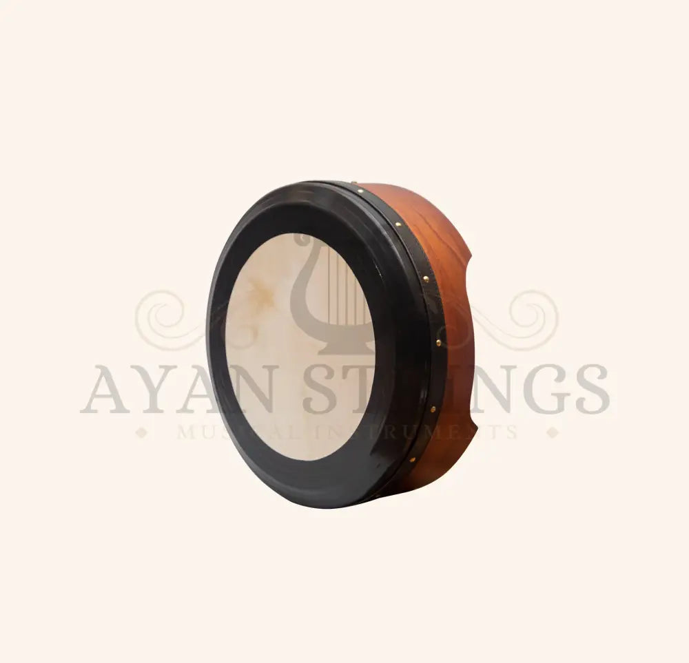 Muzikkon 16”x5’’ (40.5x12.5 Cm) Premium Celtic Irish Bodhran With Easy Tune System Deep Rim T- Bar & Taped Finish