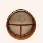 Muzikkon 16”x6’’ Premium Celtic Irish Bodhran with Easy Tune System Deep Rim T-BAR & Taped Finish - Bodhrans