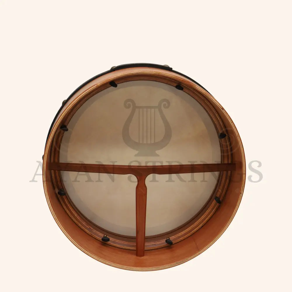 Muzikkon 16”x6’’ Premium Celtic Irish Bodhran with Easy Tune System Deep Rim T-BAR & Taped Finish - Bodhrans