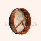 Muzikkon 16’’X4’’ Heartland Tunable Irish Bodhran with T-BAR & Taped Finish Deep Tune - Bodhrans