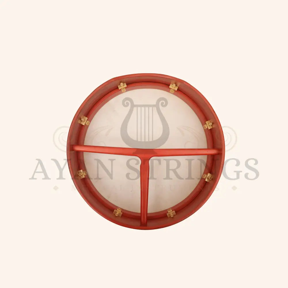 Muzikkon 16’’X4’’ Heartland Tunable Irish Bodhran with T-BAR & Taped Finish Deep Tune - Bodhrans