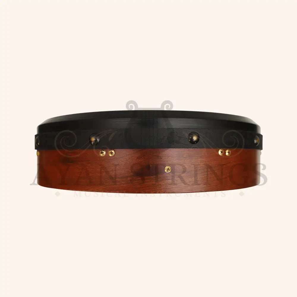 Muzikkon 16’’X4’’ Heartland Tunable Irish Bodhran with T-BAR & Taped Finish Deep Tune - Bodhrans