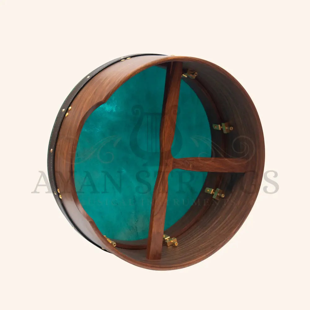 Muzikkon 16’’X6’’ Heartland Tunable Deep Rim Bodhran Rosewood T-Bar Goat Skin