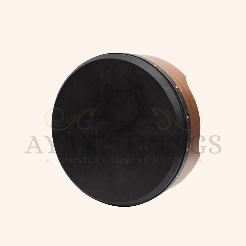 Muzikkon 16’’X6’’ Heartland Tunable Deep Rim Bodhran Rosewood T-Bar Goat Skin - Black