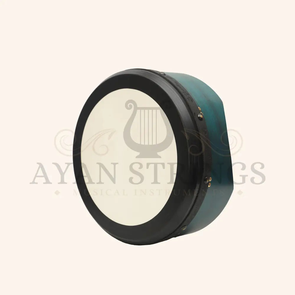 Muzikkon 16’’X6’’ Heartland Tunable Irish Bodhran Drum Deep Rim with T-BAR & Taped Finish Deep Tune Celtic Irish