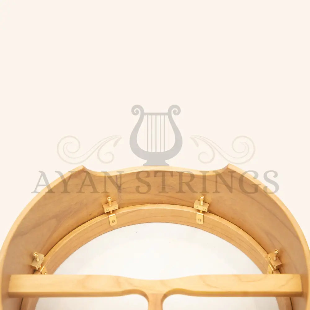 Muzikkon 16’’X6’’ Heartland Tunable Irish Bodhran Drum Deep Rim with T-BAR & Taped Finish Deep Tune Celtic Irish