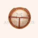 Muzikkon 16’’X6’’ Heartland Tunable Irish Bodhran Drum Deep Rim with T-BAR & Taped Finish Deep Tune Celtic Irish