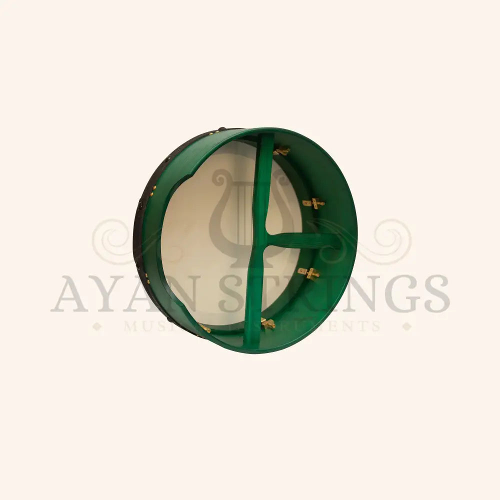 Muzikkon 16’’X6’’ Heartland Tunable Irish Bodhran Drum Deep Rim with T-BAR & Taped Finish Deep Tune Celtic Irish