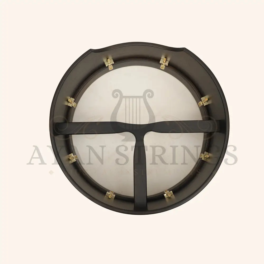 Muzikkon 16’’X6’’ Heartland Tunable Irish Bodhran Drum Deep Rim with T-BAR & Taped Finish Deep Tune Celtic Irish
