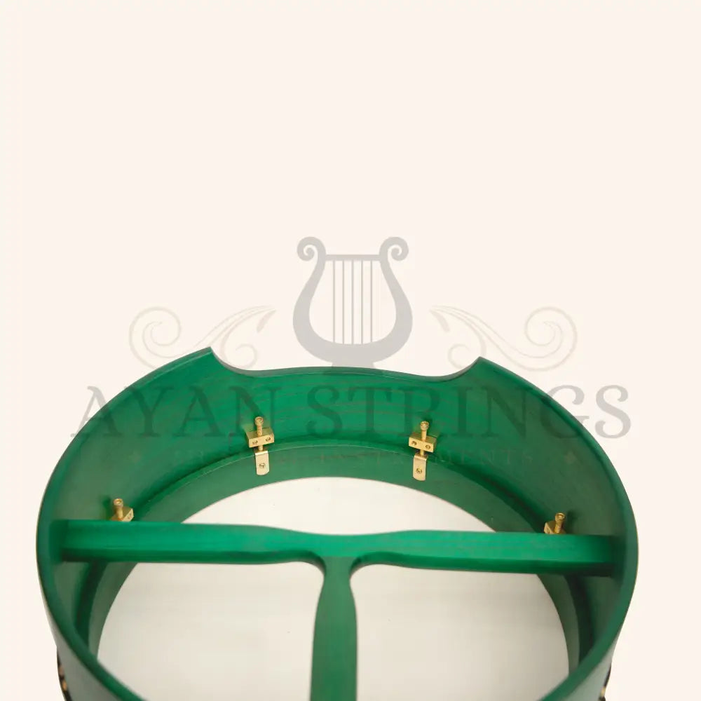 Muzikkon 16’’X6’’ Heartland Tunable Irish Bodhran Drum Deep Rim with T-BAR & Taped Finish Deep Tune Celtic Irish