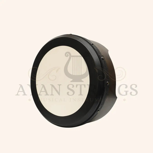 Muzikkon 16’’X6’’ Heartland Tunable Irish Bodhran Drum Deep Rim with T-BAR & Taped Finish Deep Tune Celtic Irish