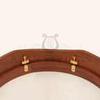 Muzikkon 18’’X4’’ Heartland Tunable Irish Bodhran Drum with T-Bar & Taped Finish Deep Tune - Bodhrans