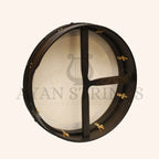 Muzikkon 18’’X4’’ Heartland Tunable Irish Bodhran Drum with T-Bar & Taped Finish Deep Tune - Bodhrans