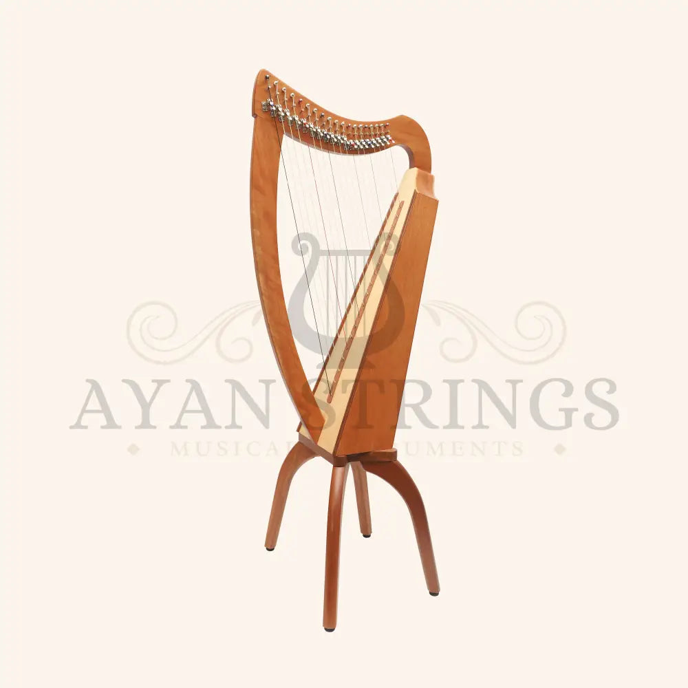 Muzikkon 19 String Trinity Cèilidh Harp Mahogany - Stringed Instruments