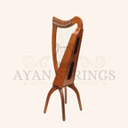 Muzikkon 19 String Trinity Cèilidh Harp Mahogany - Stringed Instruments