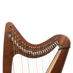 24 String Claddagh Harp Rosewood