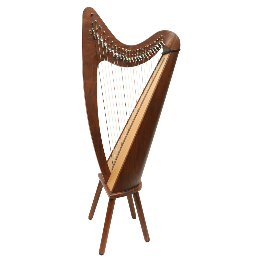 24 String Claddagh Harp Rosewood