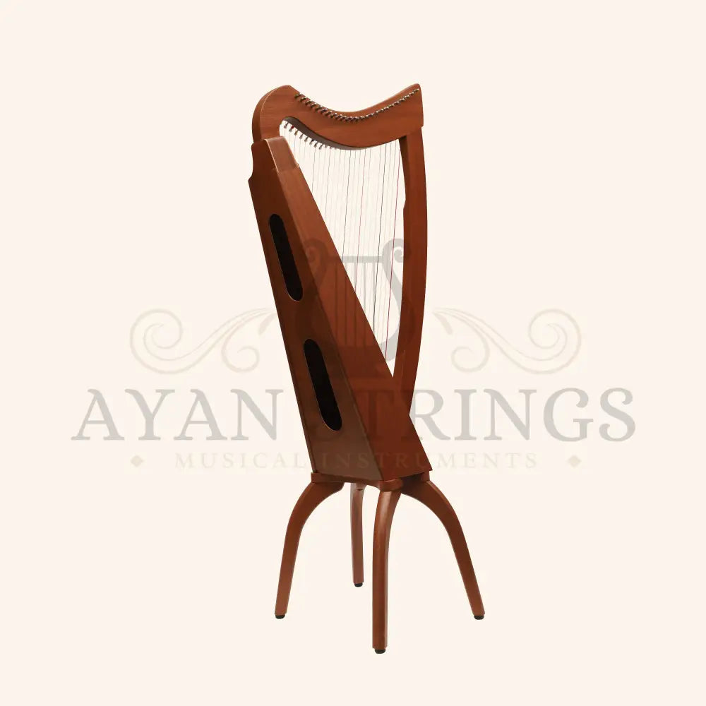 Muzikkon 24 String Trinity Cèilidh Harp Mahogany - Stringed Instruments